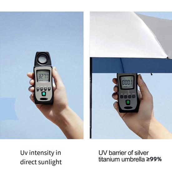 Fan Umbrella with UV Protection Rechargeable Fan Sun Umbrella for Fishing Golfing Beach Picnics Outdoor Activities