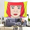 Yayoi Kusama Abstract Painting Tapestry Wall Hanging Aesthetic Home Decor Tapestries for Dorm Room