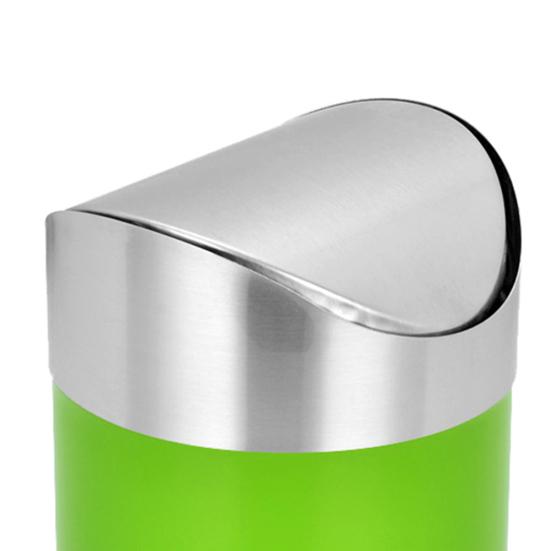 سلة مهملات صغيرة سلة مهملات بغطاء متأرجح لسطح العمل للمطبخ سطح المكتب نفايات قمامة سلة مهملات