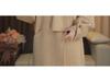 2025 Autumn/Winter Women's Alpaca Wool Hand-sewn Loose Fit Scarf Style Coat