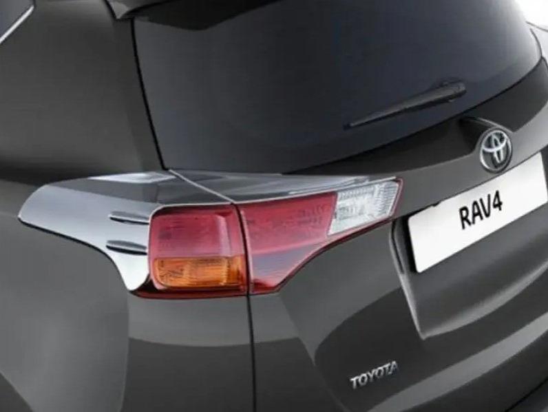 

Накладки на задні ліхтарі Libao V1 2013-2016 (2 шт, пласт) для Toyota Rav 4