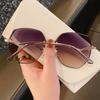 Sunglasses Women'S Tide Uv-Proof Sunglasses Summer Big Face Thin Glasses Driving Tide