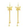 Elegant Gold Star Tassel Earrings: Vietnamese Simplicity Meets Korean Style
