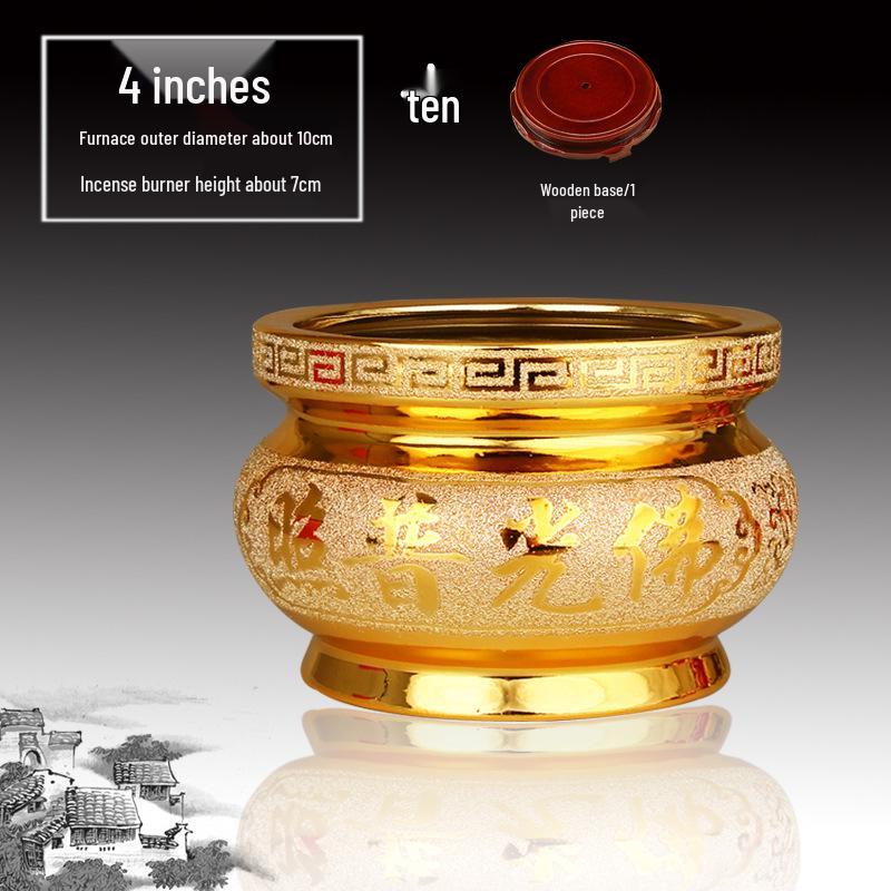 Ceramic Indoor Incense Burner for Buddhist Offerings - Small Holder for Living Room or Buddhist Hall.