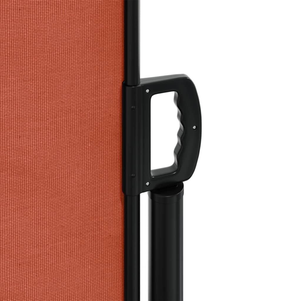 Retractable Side Awning Terracotta Red 200 X 1000 Cm