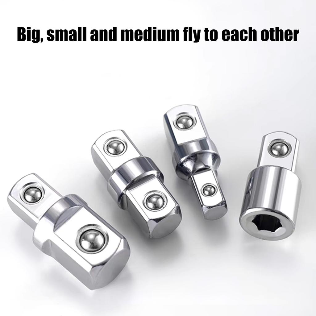 Multipurpose Socket Adapter Converter Set 1/4 3/8 1/2 Inch Square Drive for Quick Tool Conversion Enhances Efficiency