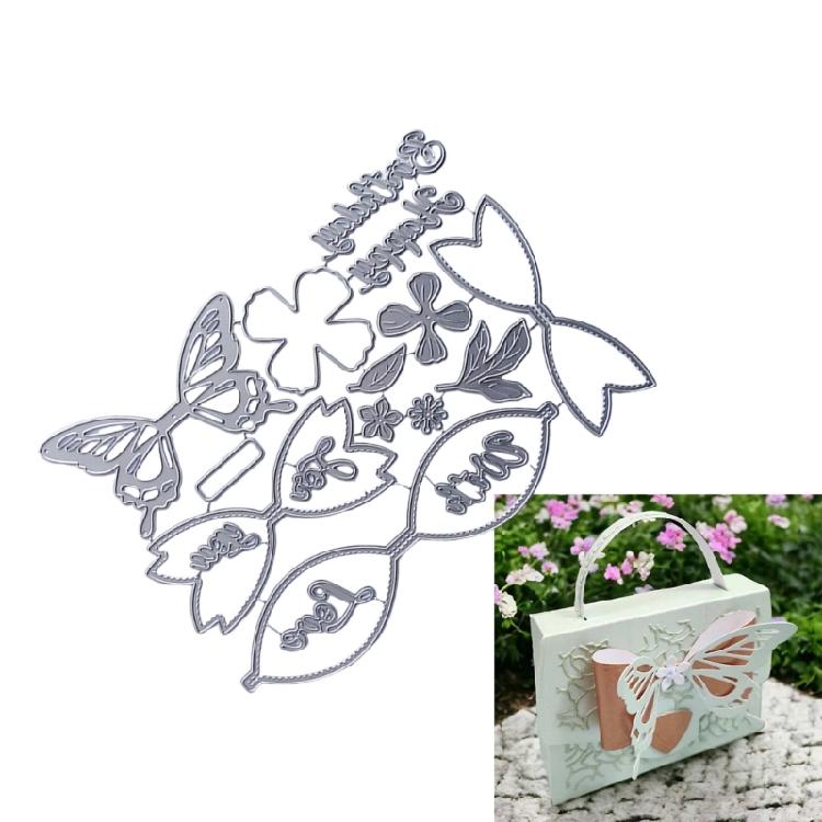 Schmetterlings-Box Stanzformen Scrapbooking Stanzschablonen Kohlenstoffstahl Stanzformen für Scrapbooking Album Kartenherstellung
