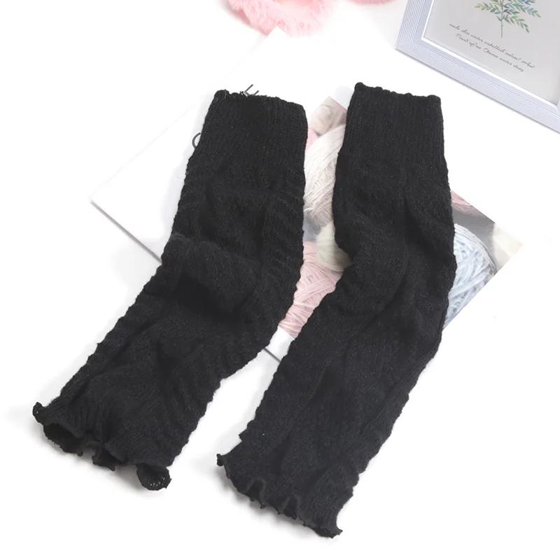 New Spring Japanese Style Lolita Warm Leg Thin Knitted Socks Girl Foot Covers Leg Warmers for Women Knee Warmers JK Socks