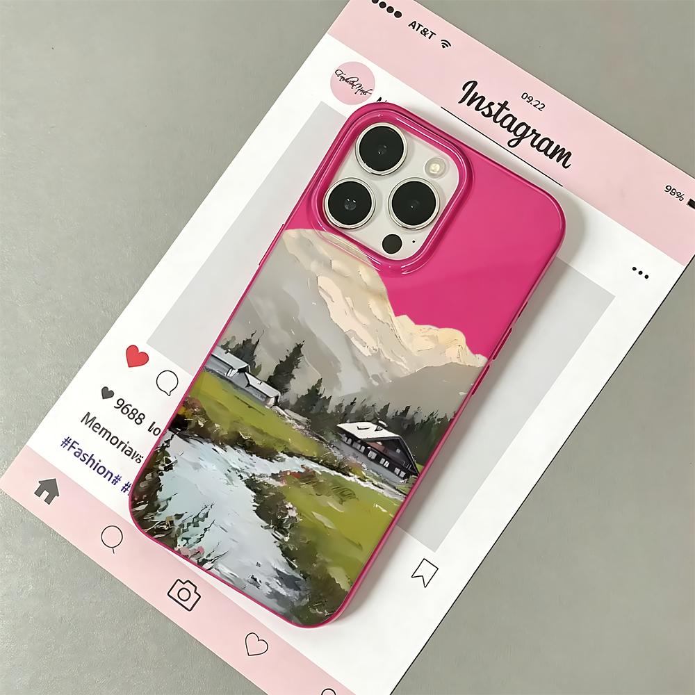 Simple River Phone Case For Iphone 171615 14 Plus 13 12 11 Pro Max 17Air Funda Mobile Protective Cover Coque