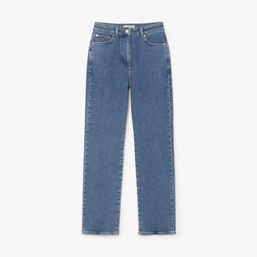 Lacoste Women's Straight Denim Pants HF6800-56G36L