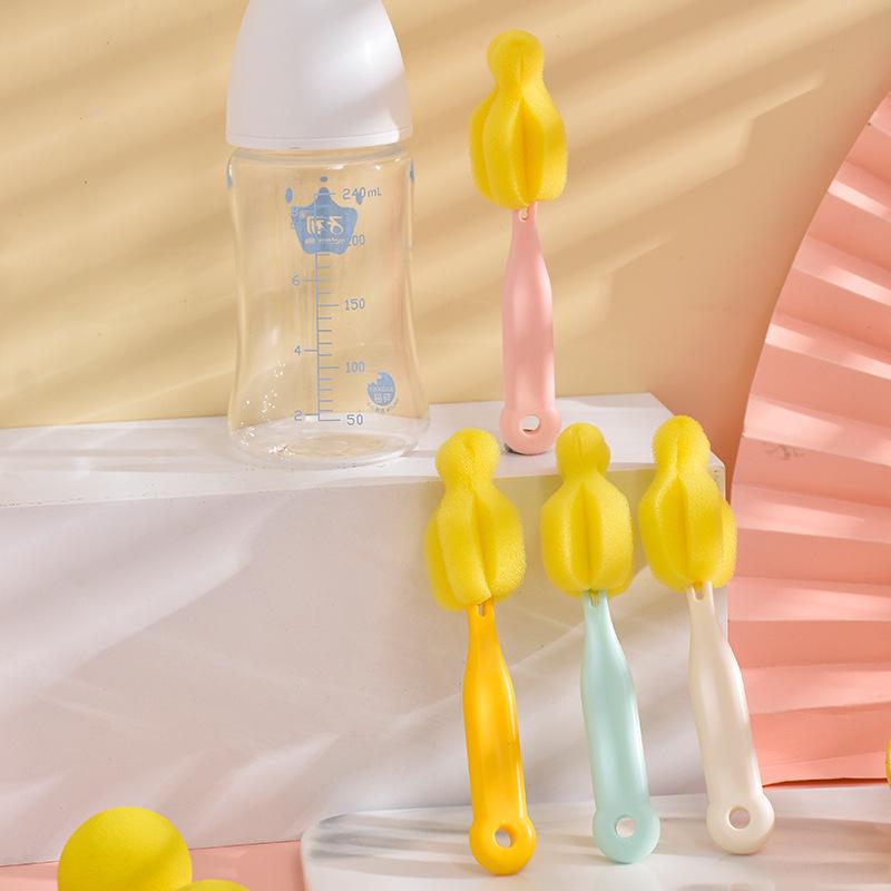 Baby Bottle & Nipple Cleaning Brush Set with Replacement Head for Newborns and Toddlers