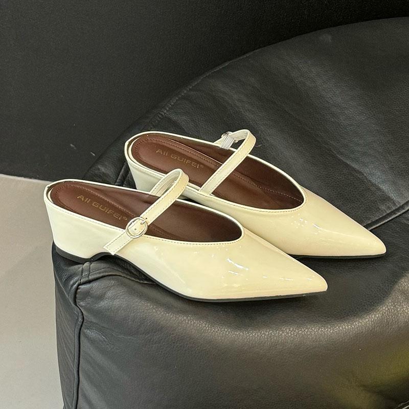 

Мода Мода Острый Носок Женские Каблуки Тапочки Обувь Женские Шлепанцы Новинка Лето Весна Женские Каблуки Тапочки Мюли Сандалии Обувь 35 бежевый