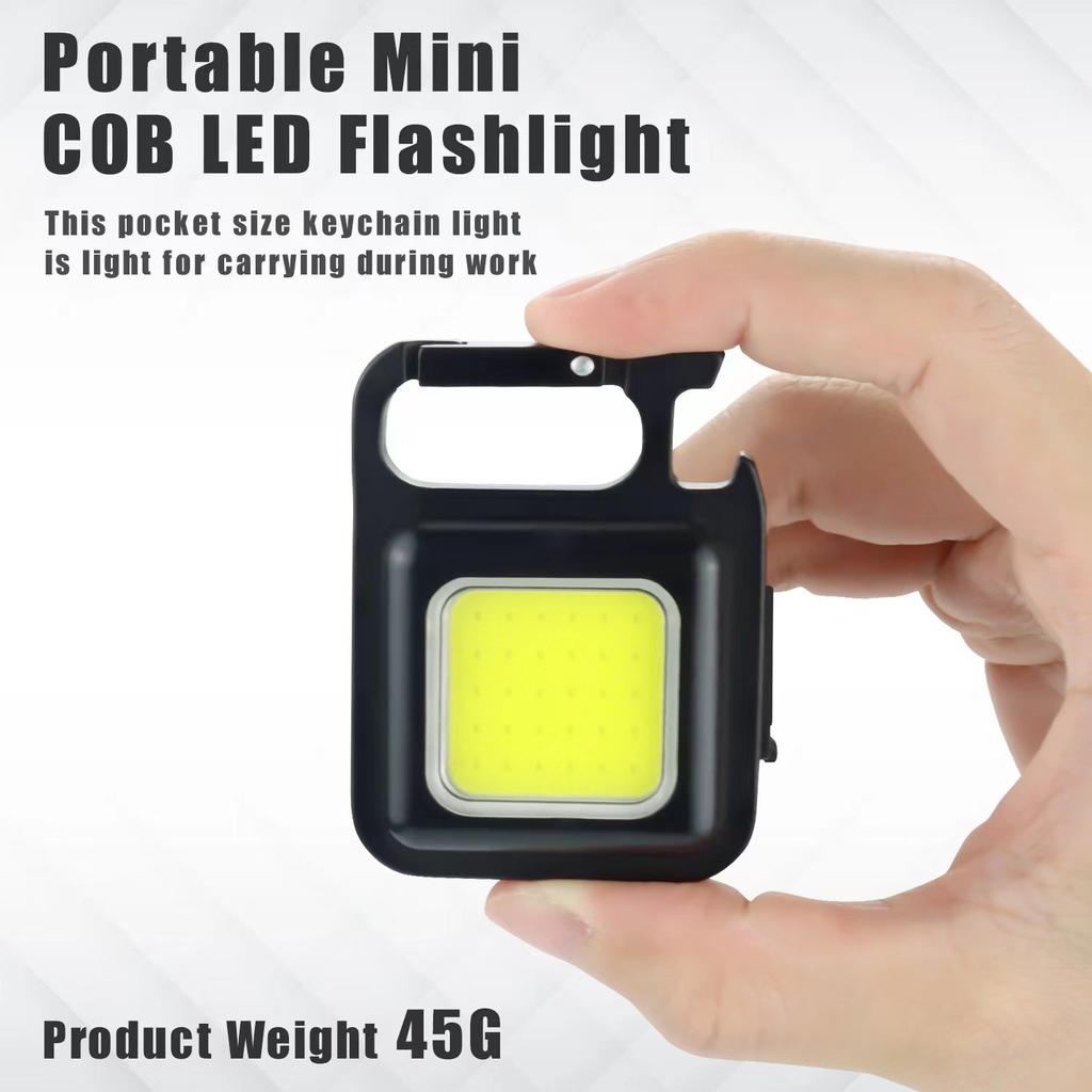Portable Portable Keychain Camping Light Charging Mini Outdoor Strong Light Flashlight