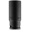 Soquete de impacto 1/2" longo, 24 x 78mm, Cr-Mo