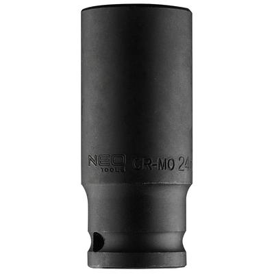 Impact Socket 1/2" Long, 24 X 78mm, Cr-Mo