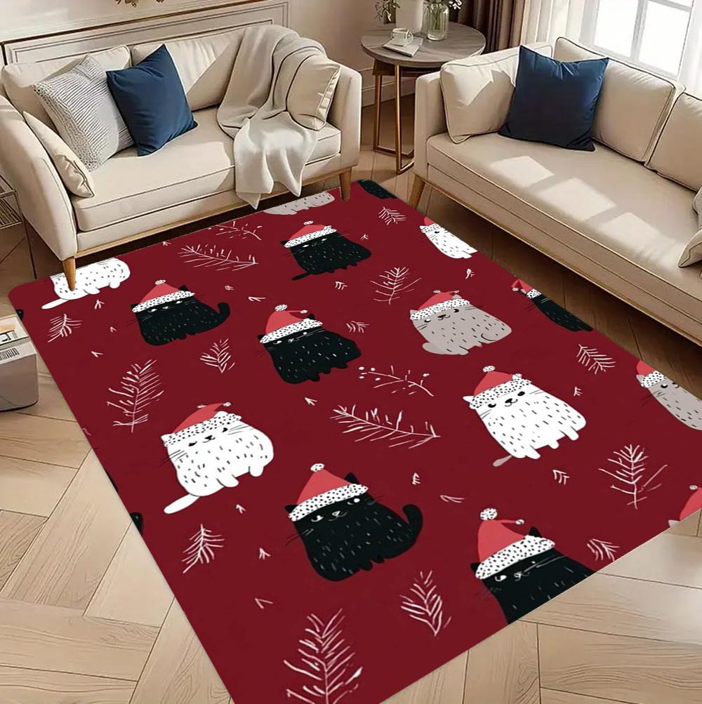 

Cartoon Cat Printed Carpet Mat Cute Cat Series Living Room Kitchen Decorative Floor Mat Artistic Home Decoration Carpet 40x60cm