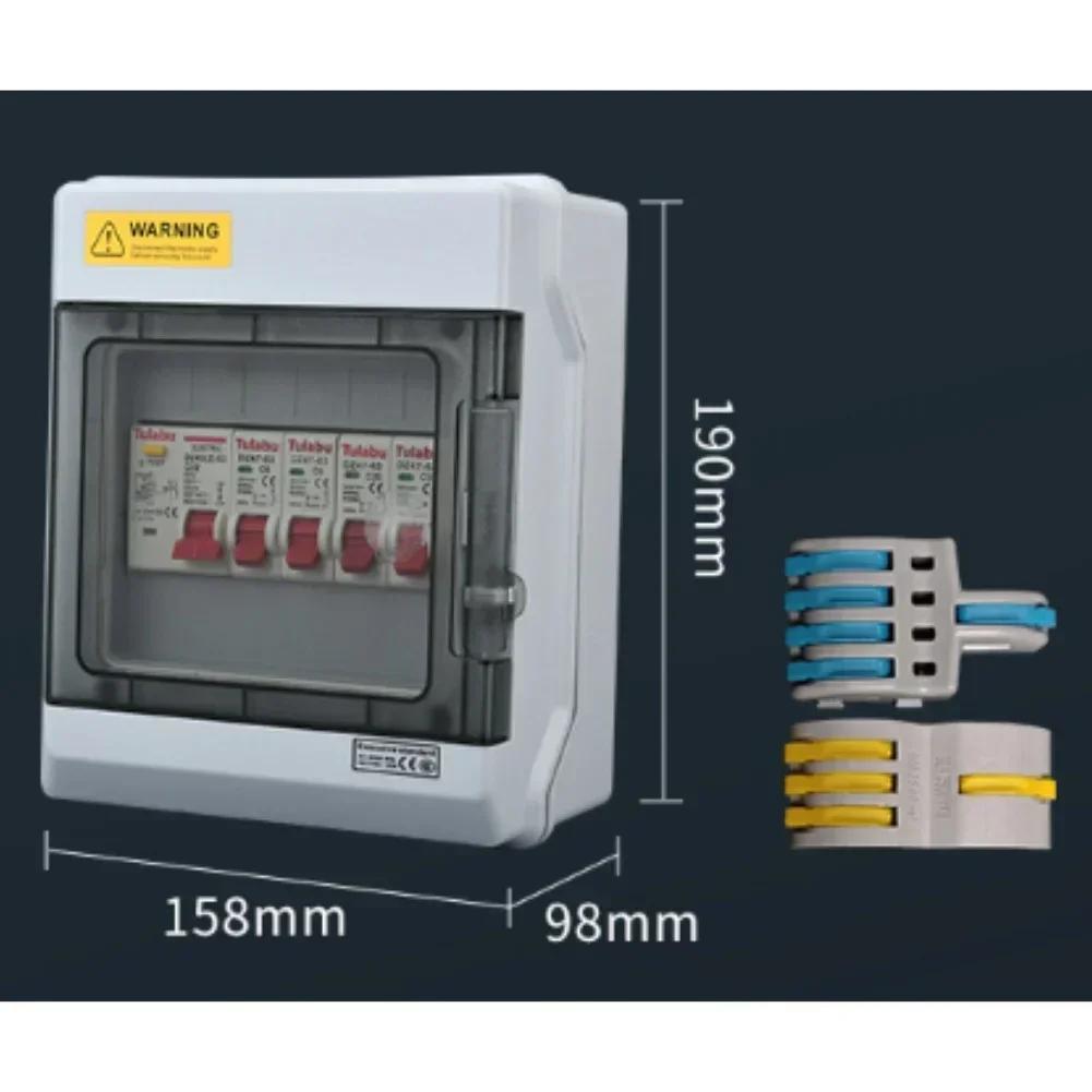 Power Supply Box Electrical Systems Waterproof Distribution Box,IP65 Waterproof Rating,4way Power Supply Box Prevent Leaks Short