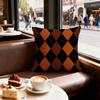 Argyle Cushion Cover Set of  Decorative Short Plush Pillow Covers for Sofa Soft  Cushion Case X Cm