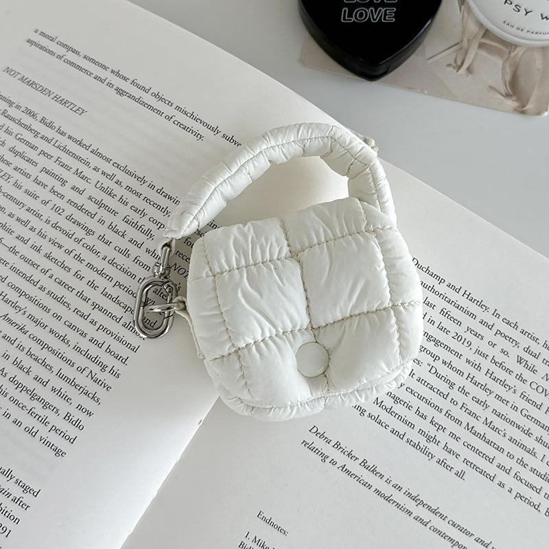 Mini Bag Mini Cloud Waist Pack Lightweight Solid Secure Button Closure With Decorative Coin Purse And Headphone Bag