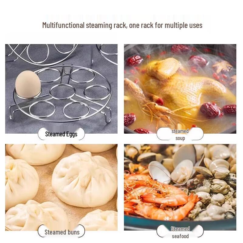 Pabei Edelstahl Dreieckiger Multifunktionaler Dampfgarrost