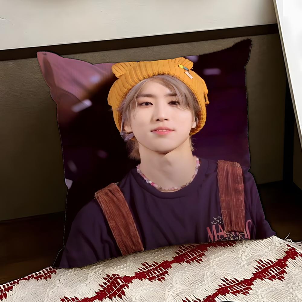 Singer HHan JJisung Boy Cushion Cover Reversible Soft Durable Pillow Cover Home  Car MultiScene Use for Daily Comfort