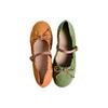 A Flat Mary Jane Shoes for Women Soft Sole Ballet Flats Single Shoes Sheepskin