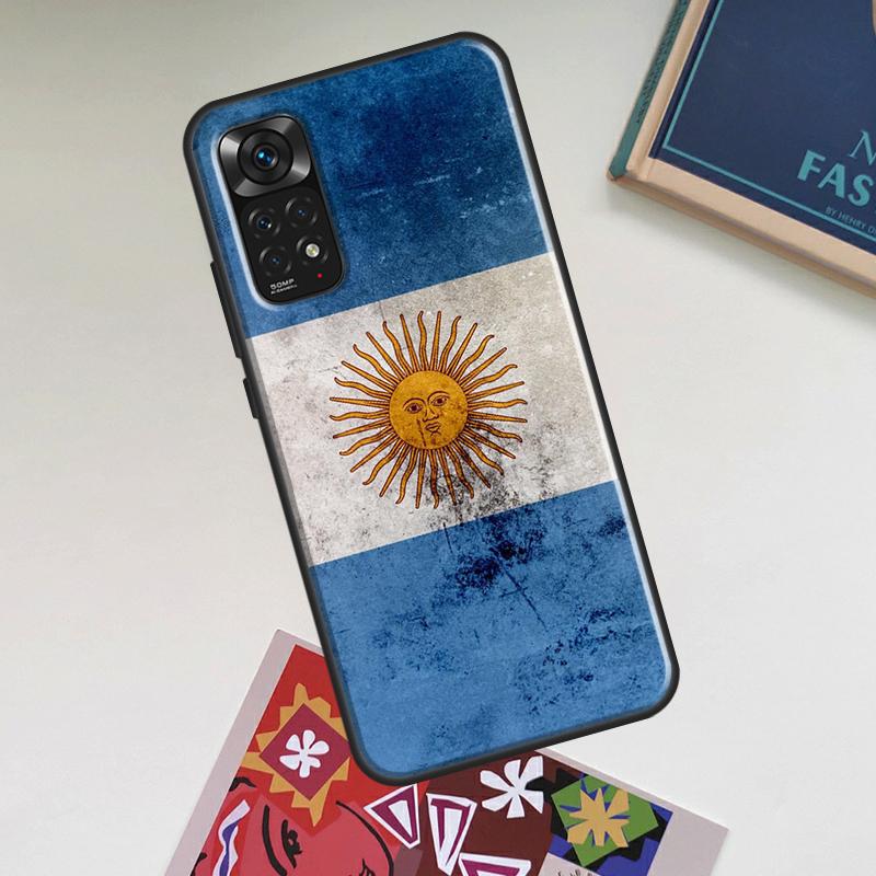Argentina Flag Case For Xiaomi Redmi Note 12 Pro Plus 8 9 10 11 Pro 8T 9S 10S 11S 12S 9C 10A 10C 12C Cover