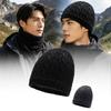 Outdoor Warm Woolen Cap Winter Velvet Ear Protection Cycling Knitted Cap