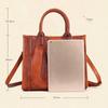 Johnature Retro Feather Embossed Handbag Genuine Leather Women Bag Large Capacity Real Cowhide Casual Shoulder Bags