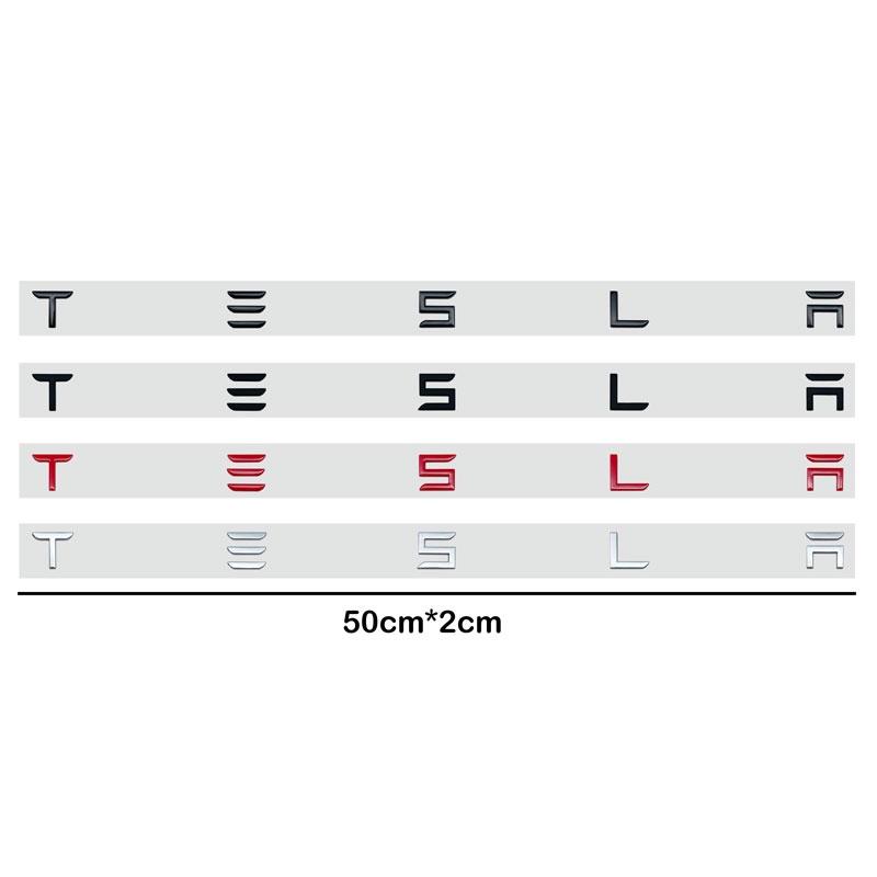 CRCUD1 for Car trunk logo replacement English letter logo sticker replacement For Tesla model 3 model X model S/Y