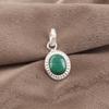 Ciondolo in malachite, gioielli con ciondolo in argento sterling 925. Regalo per le donne Gioielli con pietre preziose e ciondolo fatto a mano