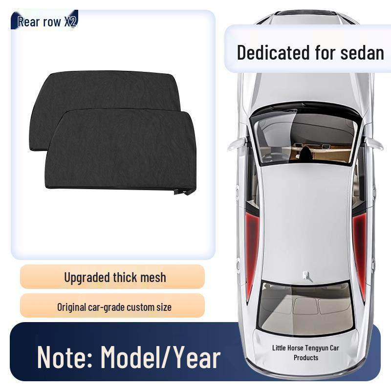 Car Sunshade & Mosquito Net - Insect-Proof Window Curtain
