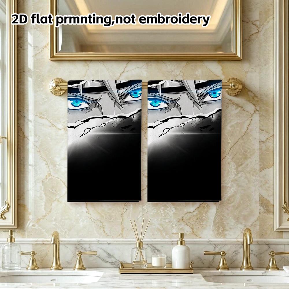 Anime Boy Eyes Art Bath Towel, Soft Absorbent Quick-Dry Towel for Bath And Daily