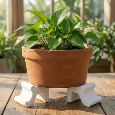 3PCS Plant Pot Risers 3D Print Flower Stand Compact Anti-Slip Flowerpot Feet Raiser Durable Ventilation Ornaments for Garden