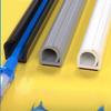 1pc  Self-Adhesive PVC Cable Management Tube, Invisible Floor Wire Cover for Desk, Wall & Floor Installation, Home Decor Cable C