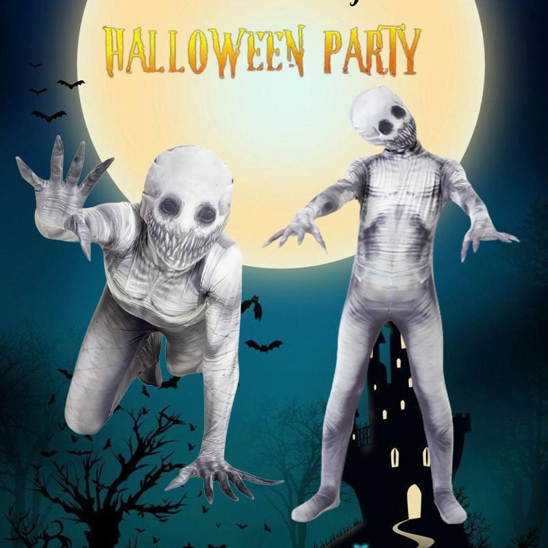 Halloween Rake The Morphsuit Cosplay Costume Kids Adults Creepepasta Prop Horror