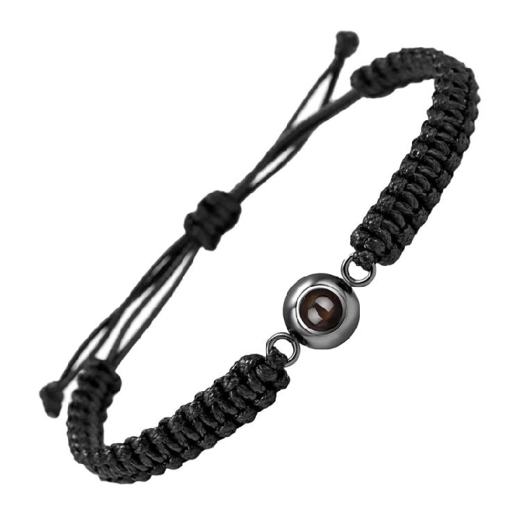 Multipurpose Mattes Stone Bracelet with I Loves You in 100 Languages Portable for Expressing Loves on Special Days