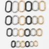 2 Pcs/Set Oval Rings Buckle Spring Oval Rings Spring Keyring Buckles Metal Oval Rings for Bag Purses Belts Keychain