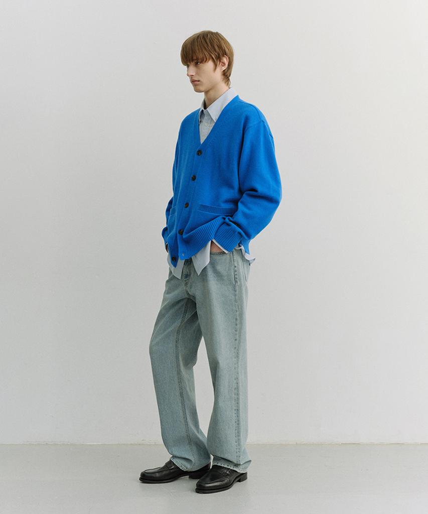 Deonseuteupomaen Boyfriend Knit Cardigan_Unisex_Udsw6A102_Blue