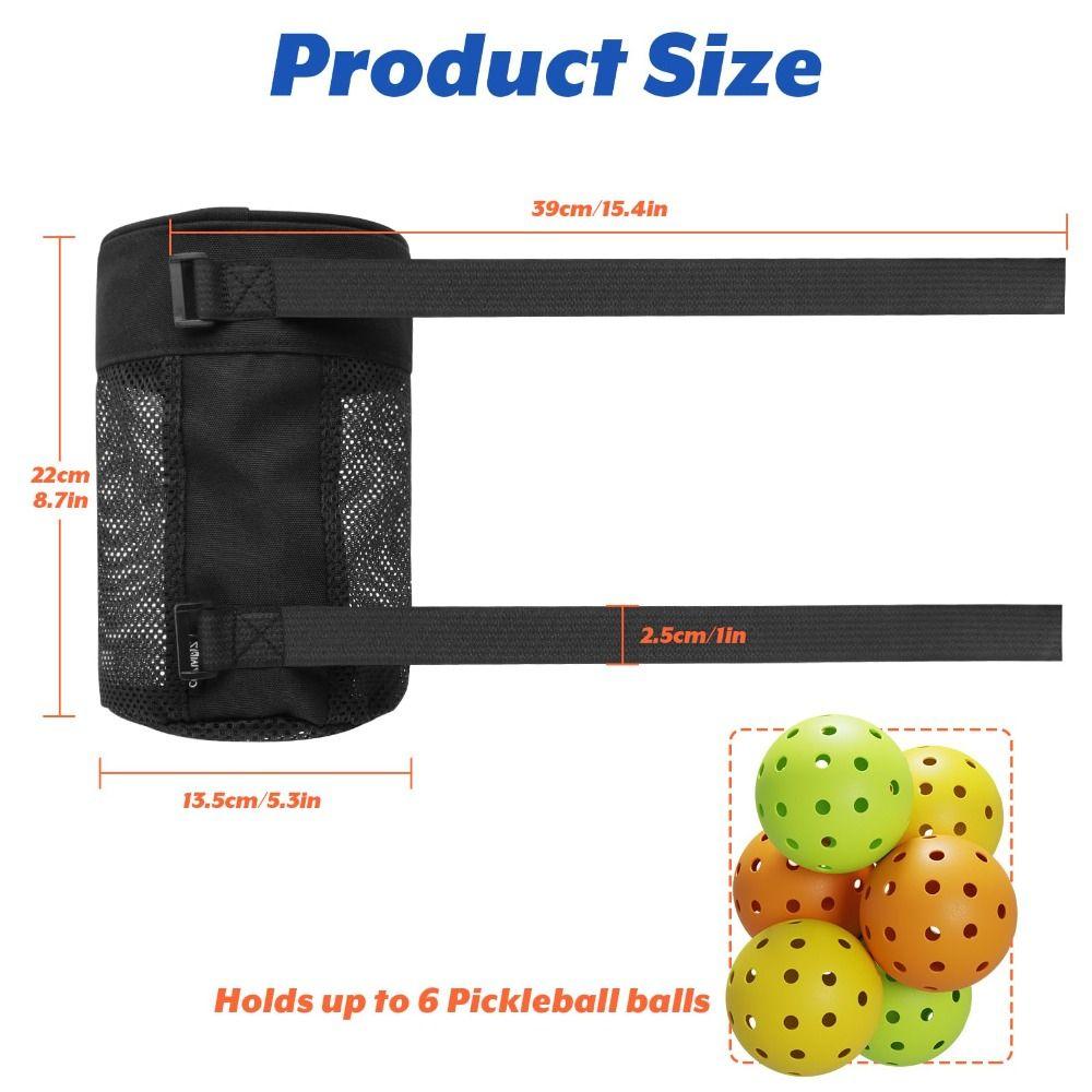 Large Capacity Pickleball Ball Holder Hanging Golf Ball Organizer  for Women Men