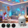 Rechargeable/Plug-in Dreamy Dynamic Projector Light Snowflakes Starry Atmosphere Christmas Projector Light Ocean USB Night Light
