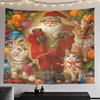 Cross-border Christmas Tree Tapestry Santa Hanging Cloth Background Cloth Digital Printing
