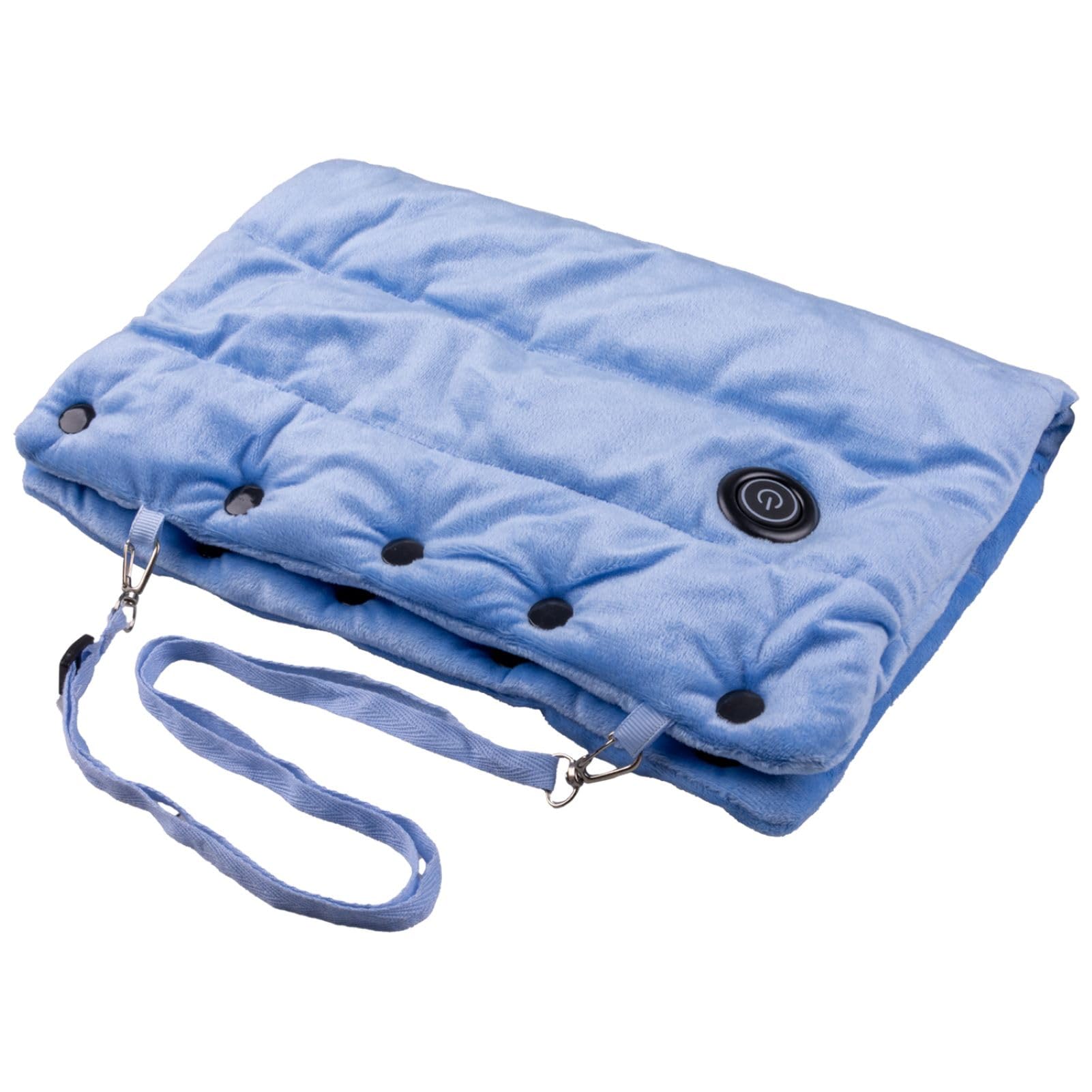 

CAWKAY Электрический нагревательный коврик, грелка для рук, накидка для рук, подушка, грелка для коленей, питание от USB, облегчение холода, офис/гостиная (синий)