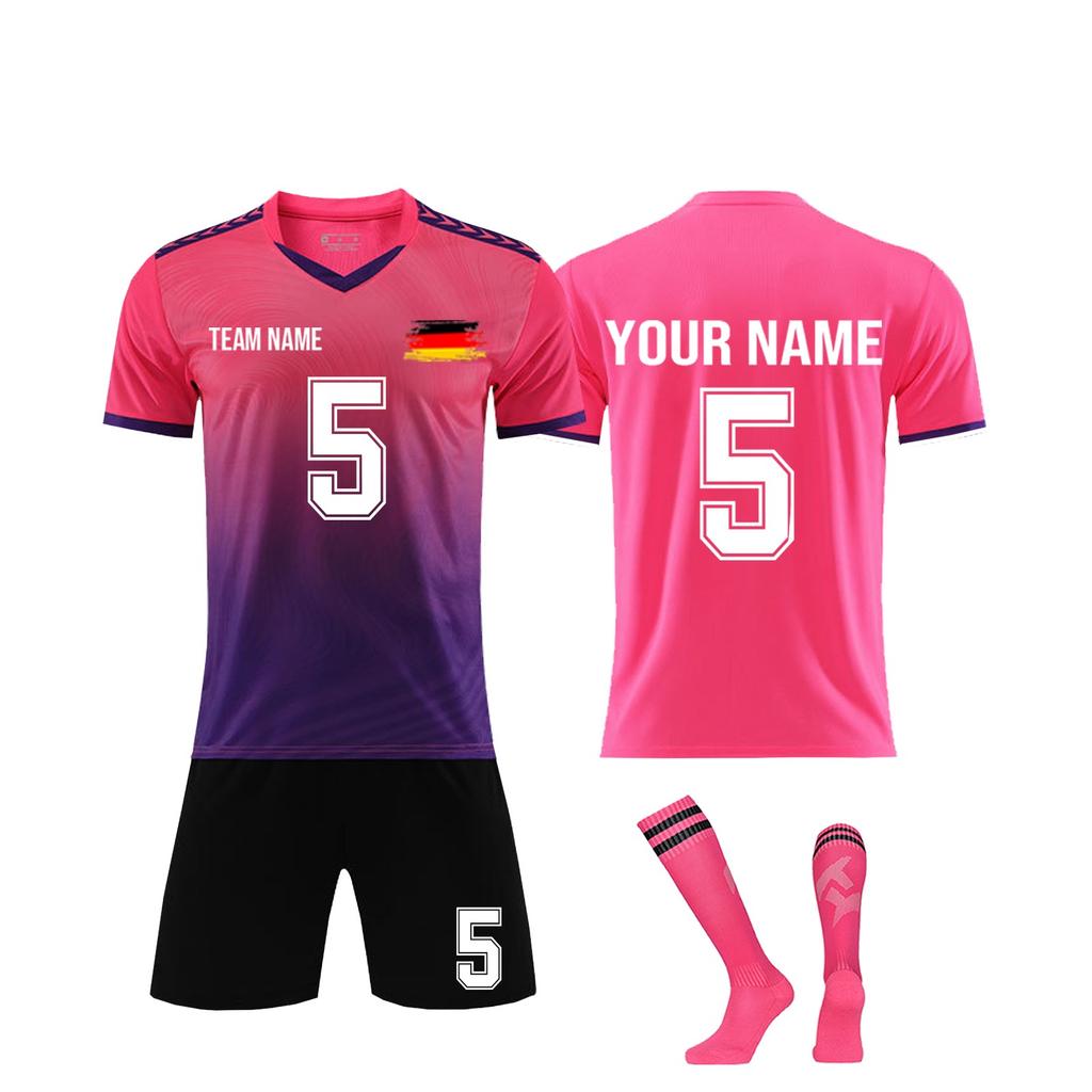 Personalised Shirts Kit Mens Girls With Name Number Custom Football Jerseys For Boys Training Suit