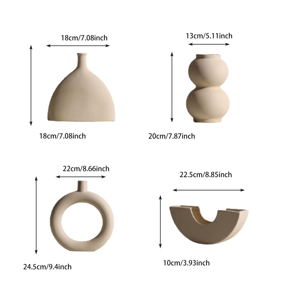 Nordisch Minimalistische Keramikvasen Ornamente Trockenblumenarrangement Fabelhafte Dekoration für Wohnzimmer TV-Schrank Schreibtisch