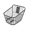 Rear Bicycle Storage Basket Metal without Lid Strengthened Frame Black Sturdy Universal Accessory