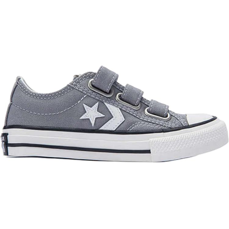 Converse Star Player 76 EasyOn Low PS Classic Grey Kids Sneakers Vintage-White A10735C