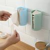 Holder Punch-free Self-adhesive Wall-mounted Household Bathroom Kitchen Garbage Bags Storage Rack Plastic Bags Organizer Box