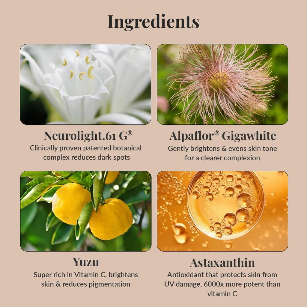 Ultra Brightening Korean Face Serum with 77% Yuzu, Vitamin C Rich, Glutathione & Niacinamide | | Vegan Korean Skincare for Men & Women | 30ml