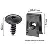 Car Motorcycles Metal Screw Tapping Fastener Clip U-Type Clip with Screw Anti-rust Protection Clip Screw Buckle Iron Sheet